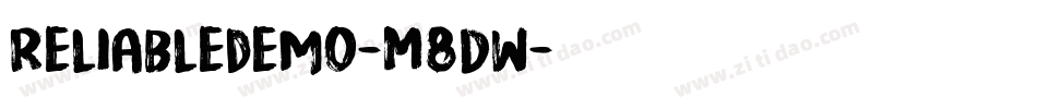 Reliabledemo-M8Dw字体转换