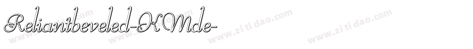 Reliantbeveled-KMde字体转换