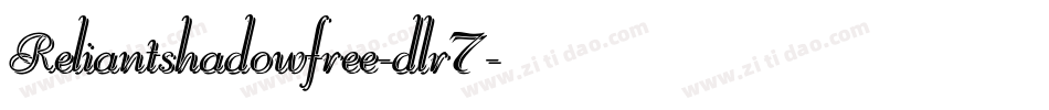 Reliantshadowfree-dlr7字体转换