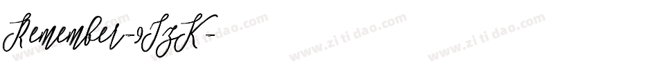 Remember-9JzK字体转换