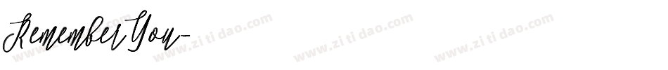 RememberYou字体转换