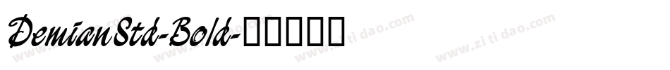 DemianStd-Bold字体转换