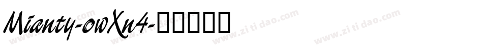 Mianty-owXn4字体转换