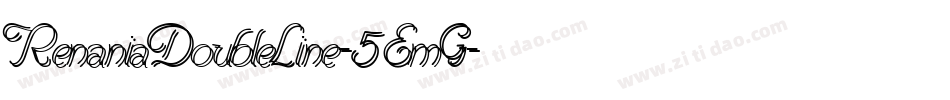 RenaniaDoubleLine-5EmG字体转换