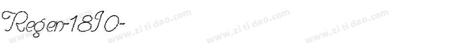 Regen-18J0字体转换