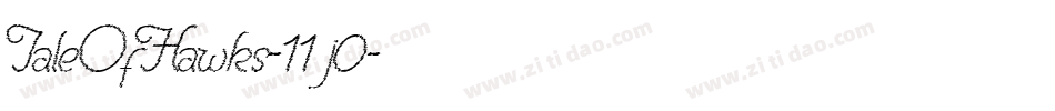 TaleOfHawks-11j0字体转换