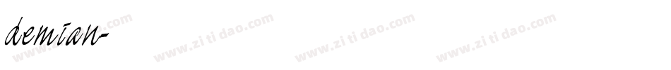 demian字体转换