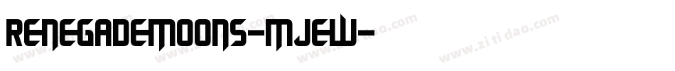 RenegadeMoons-Mjew字体转换