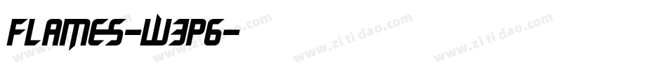 Flames-w3P6字体转换