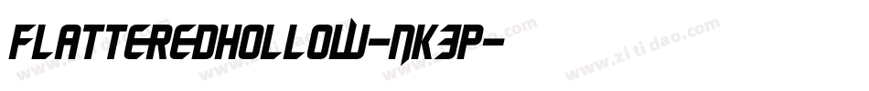 FlatteredHollow-nK3P字体转换