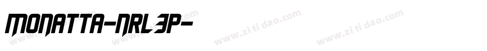 Monatta-nRL3P字体转换 Monatta-nRL3P字体转换