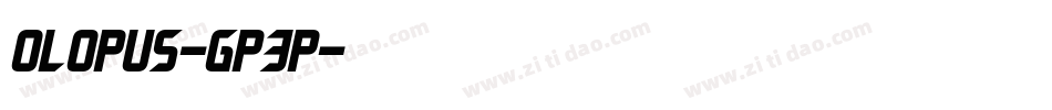 Olopus-gp3p字体转换