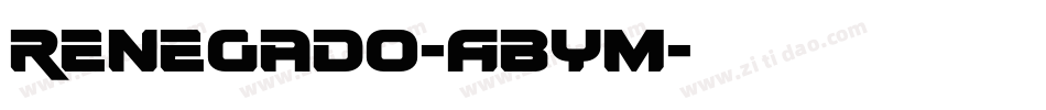 Renegado-ABym字体转换