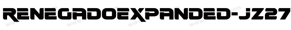 RenegadoExpanded-jz27字体转换