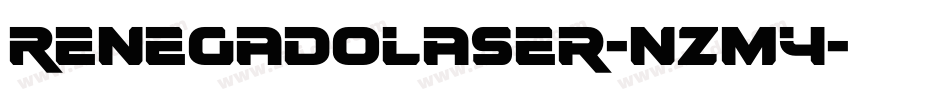 RenegadoLaser-nzm4字体转换