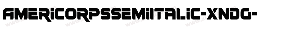 AmericorpsSemiItalic-XnDg字体转换
