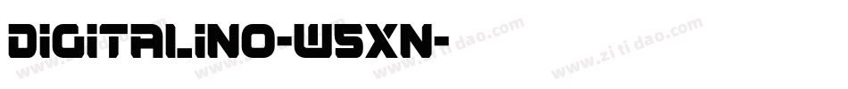 Digitalino-w5Xn字体转换