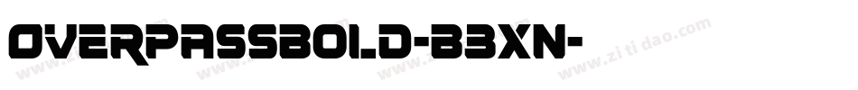 OverpassBold-B3Xn字体转换