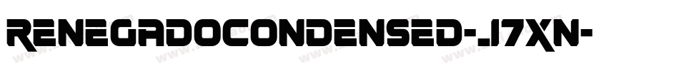 RenegadoCondensed-J7xn字体转换