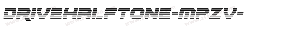 DriveHalftone-MPZv字体转换