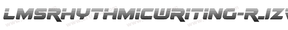LmsRhythmicWriting-RJZv字体转换