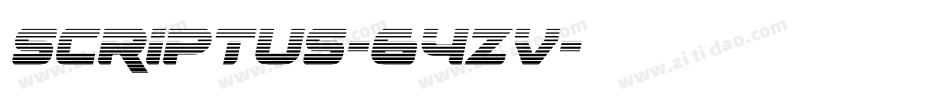 Scriptus-64zv字体转换