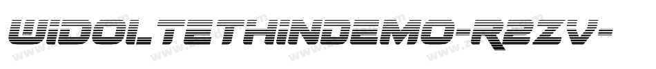 WidolteThinDemo-R2Zv字体转换 WidolteThinDemo-R2Zv字体转换