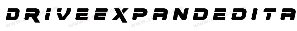DriveExpandedItalic-r6xK字体转换