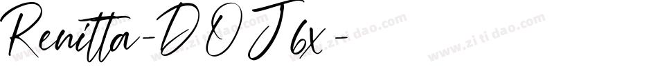 Renitta-DOJ6x字体转换 Renitta-DOJ6x字体转换