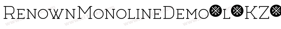 RenownMonolineDemo-l1KZ字体转换