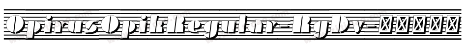 OpirusOpikRegular-RgDv字体转换