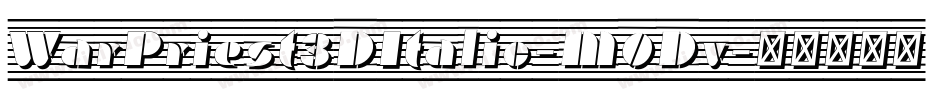 WarPriest3DItalic-M0Dv字体转换
