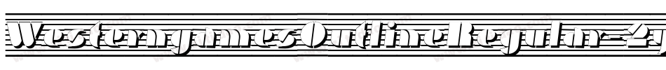 WesterngamesOutlineRegular-2yDv字体转换