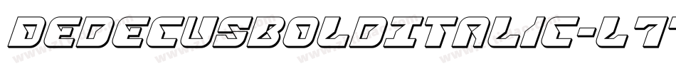 DedecusBoldItalic-l77d字体转换