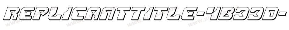 ReplicantTitle-4B33D字体转换