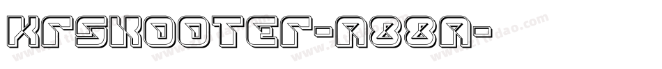 KrSkooter-a88a字体转换