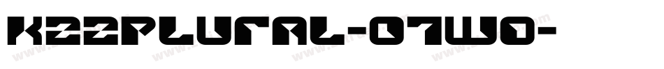 K22plural-07wo字体转换