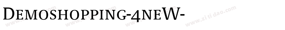 Demoshopping-4neW字体转换