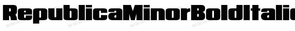 RepublicaMinorBoldItalic-n35M字体转换