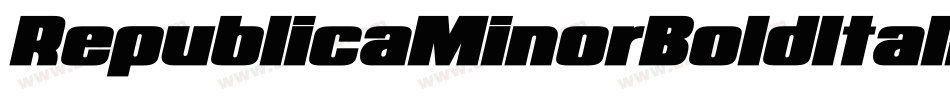RepublicaMinorBoldItalic-n35M字体转换