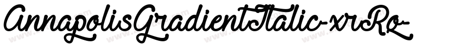 AnnapolisGradientItalic-xrRq字体转换