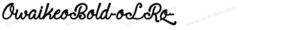 OwaikeoBold-oLRq字体转换 OwaikeoBold-oLRq字体转换