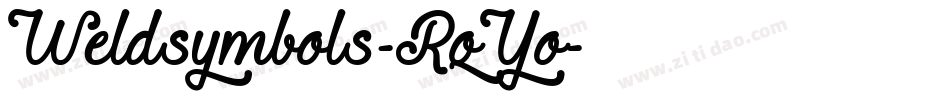 Weldsymbols-RqYo字体转换 Weldsymbols-RqYo字体转换
