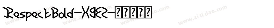 RespectBold-X9EZ字体转换