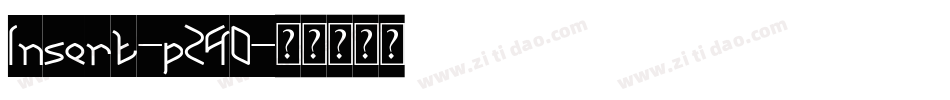 Insert-pZ4O字体转换