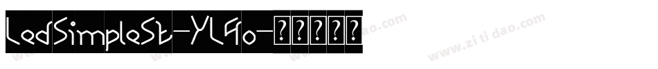 LedSimpleSt-YL4o字体转换