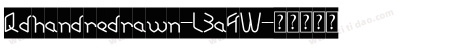 Qdhandredrawn-L3a4W字体转换