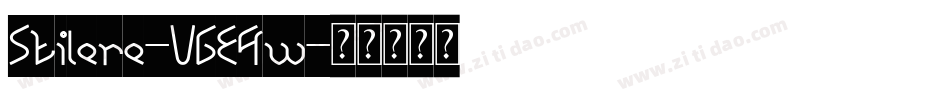 Stilere-VGE4w字体转换