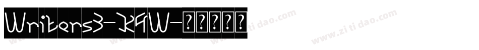 Writers3-K4W字体转换
