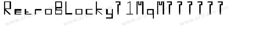 RetroBlocky-1MqM字体转换